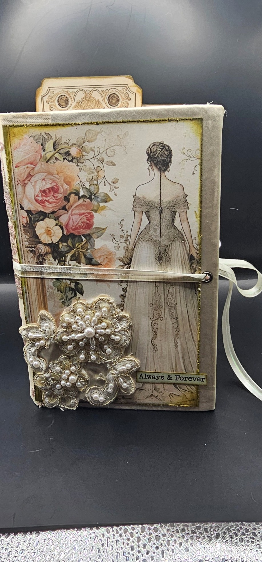 Wedding Journal — Antique Satin front cover